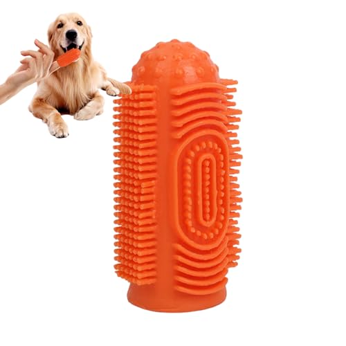 Escova de dentes para dedo de cachorro, Escova de dentes para cães 360 graus, Suprimentos compactos