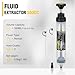 GOOACC Oil Extractor Pump, 500CC Fluid Extractor Automotive Manual Fuel Suction & Filler Pump with Extension Hose Syringe Vacuum Pump, Brake Fluid Extractor for Oil Change Extraction Transfer (500ml)