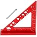 UKCOCO Angle Measuring Ruler 45/90 Degree Triangle Ruler High Precision Measuring Tool Woodworking Square Protractor for Engineer Carpenter