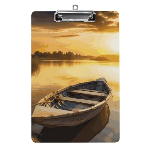 Presse-papiers coucher de soleil en métal acrylique, idée cadeau bureau originale