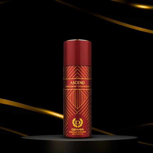 Image of DENVER Gentlemen Collection Verve & Ascend Deodorant For Men- 200ML Each, Pack of 2| Long Lasting Deodorant Body Spray For Men