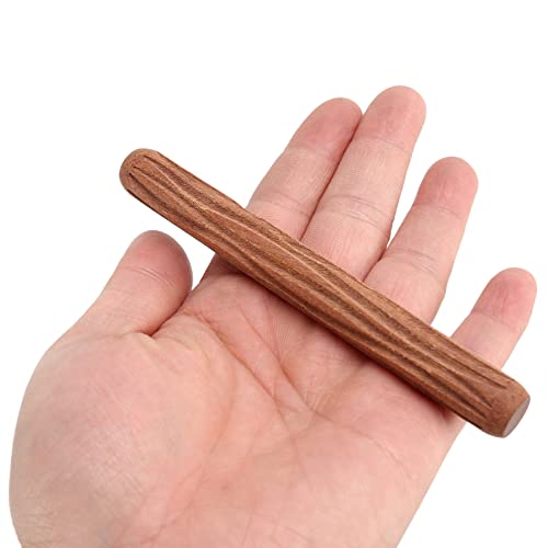 Hausdec 2Pcs Clay Modeling Pattern Rollers, Cobblestone Wood Grain Pattern Clay Rolling Pin Textured Hand Roller Pottery Tools - Image 2