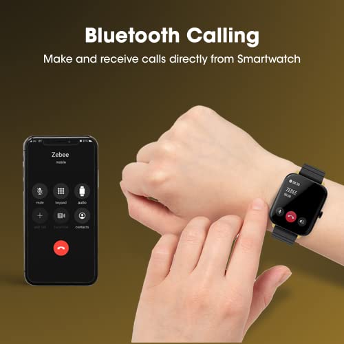 Image of ZEBRONICS DC Black ADAM Edition DRIP Smartwatch with Bluetooth 5.1 Calling, 1.69 inch Display Size, Voice Assistance, 11 Built-in + Customizable Watch Faces, 8 Menu UI, IP67 and 100+ Sports Tracker