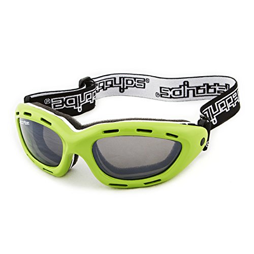 Jettribe Classic Lime Green Floating Frame Goggles | Smoke Tint Vented Lens PWC Jetski Racing