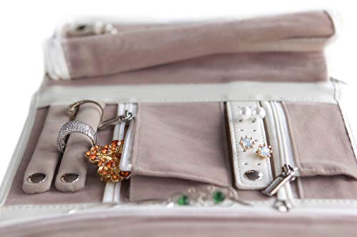 Case Elegance Vegan Leather Travel Jewelry Case - Jewelry Organizer [Petite] #TOP4