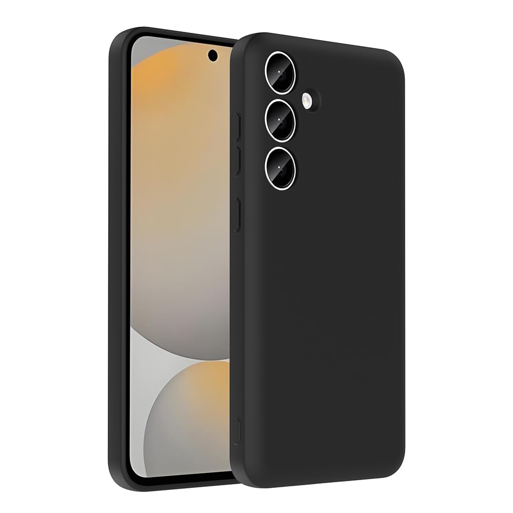 Zore Galaxy ile uyumlu S24 FE Kılıf Kamera Korumalı Kartlık Hazneli Zore Vitra Kapak Siyah