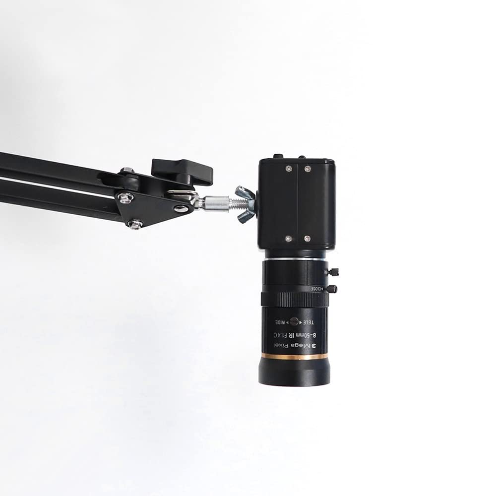 Zestaw akcesoriów do mikroskopu H_D 3mp 8-50mm 1/2,5″ obiektyw C Mount F1.4 Ręczny obiektyw IRIS obiektyw aparatu do nagrywania wideo na żywo kamera monitorująca slajdy mikroskopowe
