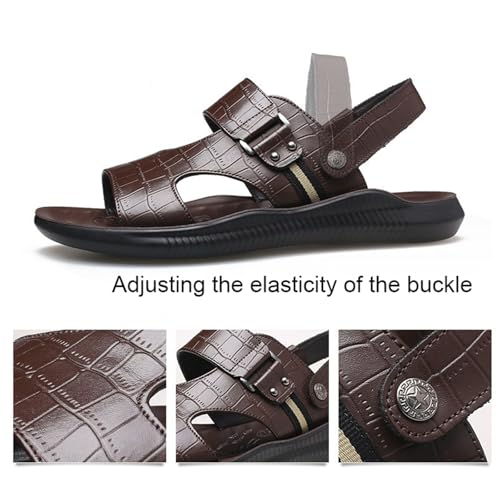 Men's Rubber Sandals Outdoor Sports Hiking Sandals Summer Open Toe Fisherman Sandals for Water Beach4