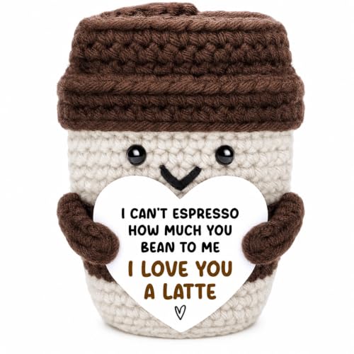 Image of Crochet Toys, Handmade Coffee Cup Crochet Doll,