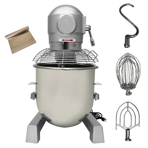 WYDDDARY 30L 30QT Commercial Food Mixer 3 Speeds Adjustable Dough Mixer With 3 Mixing Tools Dough Blender Machine With a Dough Knife 110V 1250W?with a Protective Cover?