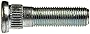 Dorman 610-404 M12-1.25 Serrated Wheel Stud - 14.28mm Knurl, 46mm Length Compatible with Select Models, 10 Pack