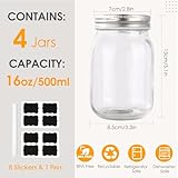 Zoom IMG-1 ezvsevuo 4pz mason jar 500ml