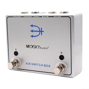 [MULTIPLE SIGNAL PATHS] The MOSKYAUDIO AB SWITCH BOX enables musicians to route their instrument's signal to two separate amps or run both at once, unlocking new possibilities. [TUNER COMPATIBILITY] With its thru feature, you can connect directly to ...