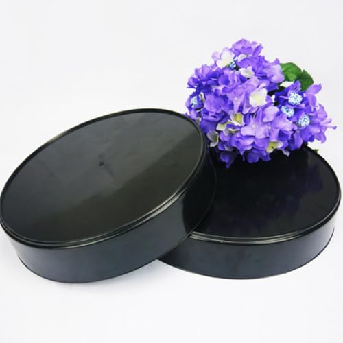 Arreglo floral perfecto con la base redonda de plástico negro reutilizable YARNOW 6