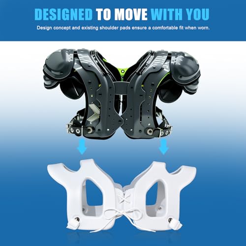 Football Shoulder Pads,Youth Football Pads,Football 丨Hockey &Lacrosse,Under Shoulder Pad Protection for Kids and Adults (Adult Size)