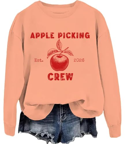 Apple Picking Crew Sweatshirt Hoodie, Apple...
