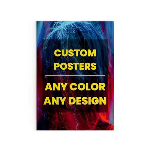 Custom Poster, Premium Customized Poster Upload Your Pictures, Images, Photos, Logo, and Text. Premium Quality 180gsm Material, Custom Personalized Photo to Poster. (16" x 24")