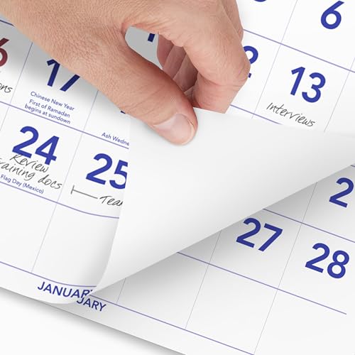 at-a-glance 2026 wall calendar 1234 x 2734 large vertical 3-month reference pm112826