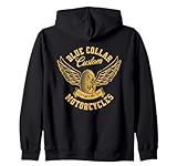 Photo Gallery collare blu custom moto cleveland ohio vintage design felpa con cappuccio Photo Gallery collare blu custom moto cleveland ohio vintage design felpa con cappuccio
