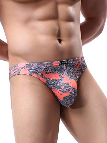 iKingsky Men's Camouflage Thong Underwear Sexy Low Rise T-back Underwear Pack of 32