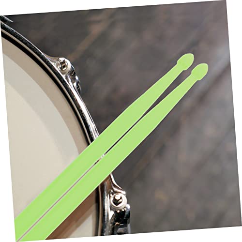 Baquetas Kisangel de doble cabeza para percusión, con punta de nailon, color verde lima, 1 par miniatura 3