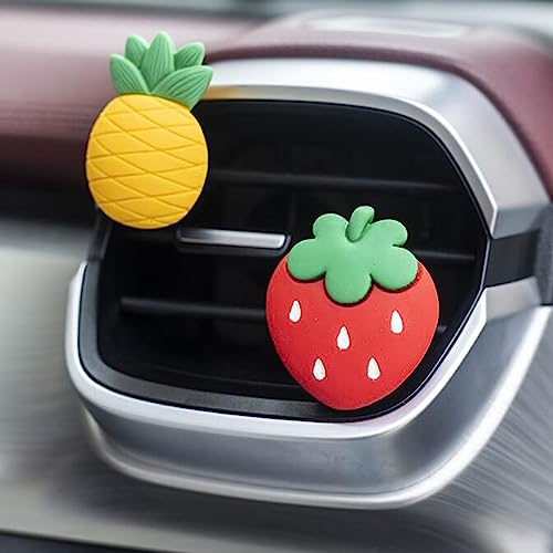 Image of 2 Pcs Pineapples Car Air Vent Clips Perfume Clip Car Decorative Clip,Pineapples