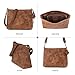 BERLINER BAGS Vintage Genuine Leather Shoulder Bag Marbella S, Small Crossbody Purse for Women - Brown