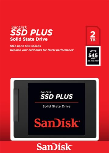 SSD Plus 2TB SSD Interno, 2.5" SATA SSD, Tempi di avvio, spegnimento e risposta delle app piu rapid, con velocità di lettura fino a 545 MB/s, 450MB/s scrittura - Hdd - Immagine 4