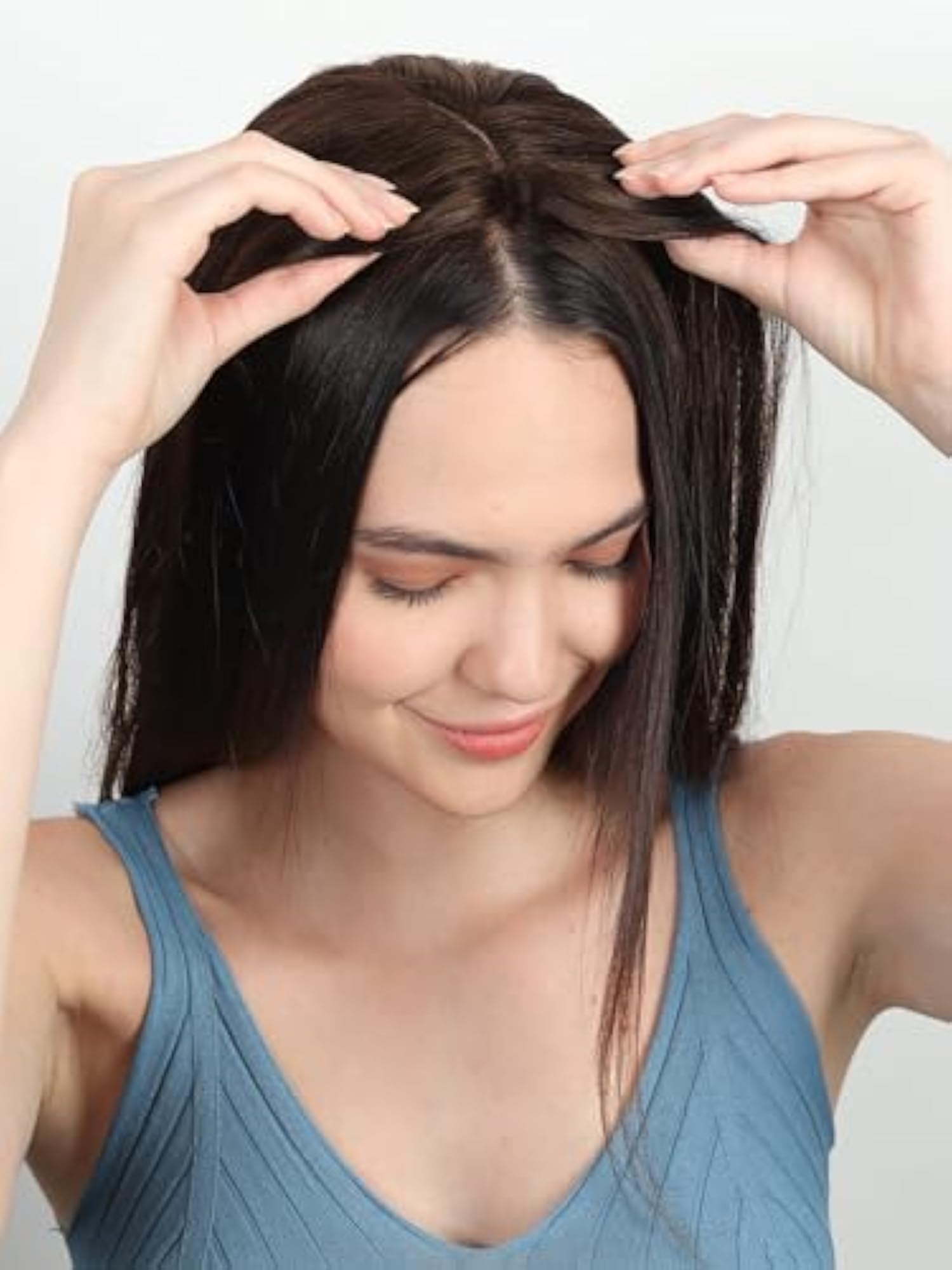 100% Human Hair Topper 4X4, Clip In Hairpiece