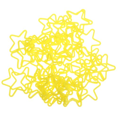 WESIEVYA y Plástico Resistente 50 Bandas Elásticas Forma de Estrella Accesorio Creativo para Ilusionismo Alta Elasticidad para Entretenimiento en Grupo