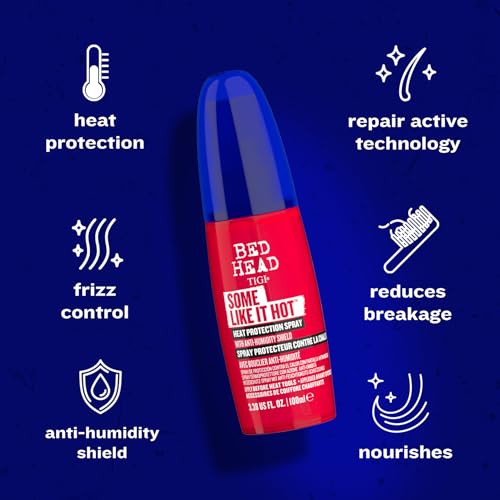 Bed Head by TIGI Some Like It Hot Heat Protection Spray – Professional Hot Tools Protectant for Hair, up to 230°C, Humidity Protector with Anti-Frizz, Thermal Defence, Smooth Finish Styling Spray - Image 3