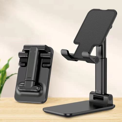 Suporte Celular de Mesa Universal de Metal Ajustável e Portátil - Apoio para Celular Smartphone Tabl