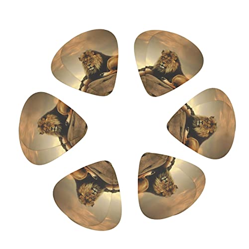 Médiators Guitare 12-Pack Mighty Lion Guitar Picks Pour Guitare Électrique Guitare Acoustique Diverses Guitares - Les Beatles, Paul McCartney, John Lennon, RIngo Starr, George Harrison Médiators Guitare 12-Pack Mighty Lion Guitar Picks Pour Guitare Électrique Guitare Acoustique Diverses Guitares
