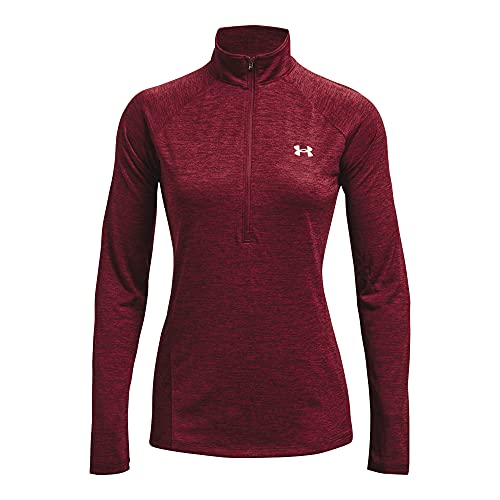 Under Armour Pulôver feminino de manga comprida Tech Twist ½ com zíper, Pulôver Tech Twist de manga