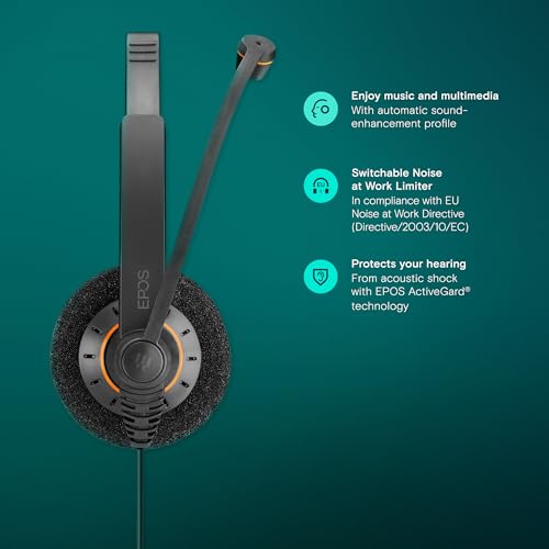 EPOS - Impact SC 60 USB ML - Stereo - USB - Wired - 60 HZ to 16 KHZ - ON-Ear - BINAURAL - by EPOS - Image 2