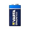Varta Longlife Power 9V Block batterij 6LR61 (verpakt per stuk) Alkaline E-Block Batterijen – ideaal voor brandmelder…