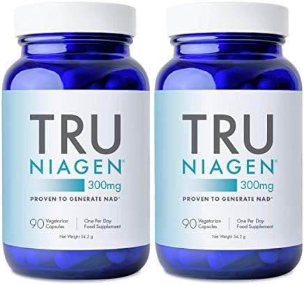 TRU NIAGEN Klinisch Untersucht NAD+ Supplement 300mg 180 Kapseln, 1 pro Tag | Bildet nachweislich NAD, Nicotinamid Ribosid trägt zur Verringerung von Müdigkeit und Ermüdung bei, Vo