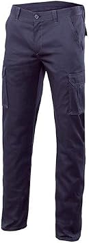 VELILLA Pantalón Largo elástico Unisex para Trabajo de Tejido Resistente y  Flexible : Amazon.es: Moda