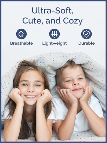Image of Kids Full Size Multicolor Hearts Bed Sheets - 4 Piece Kids Sheet Set | Multicolor Hearts Themed Bedding, Ultra-Soft, Cute & Cozy, Breathable & Machine Washable, Bed Set for Boys, Girls & Teens