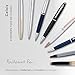 Cross Calais Refillable Ballpoint Pen, Medium Ballpen, Includes Premium Gift Box - Chrome/Blue