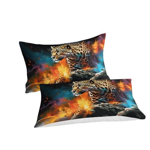 Housse de couette léopard en feu 3D pour transformer la chambre des ados - 6
