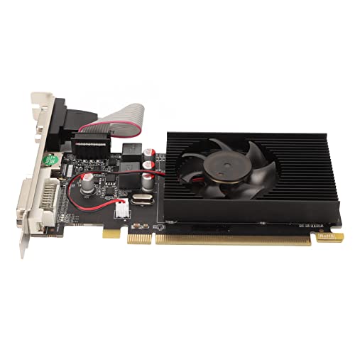 HD6450 Graphics Card, 64bit 3600MHz 2GB DDR3 Graphics Card, 4K Video Card Upgrade Computer Accessories HDML/DP/DVI, for Desktop