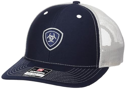 Ariat Center Small Shield Mesh Back Cap bleu casquette homme aérée contre la chaleur