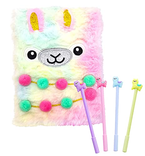 Laventy 5 Pcs Llama Pens Llama Notebook Llama Ballpoint Pens Llama Journal Llama Diary For Party Office Gift #TOP28