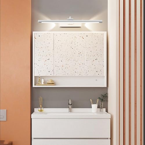 Lámpara de espejo impermeable con luz neutra 4000K y eje giratorio