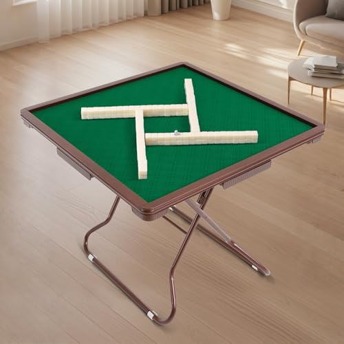 Mesa Plegable de Mahjong y Poker con Portavasos 34.65in miniatura 6
