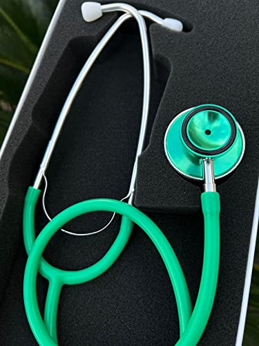 Kit Enfermagem Acadêmico Verde Esteto Esfigmo Com Bolsa Premium Bioland