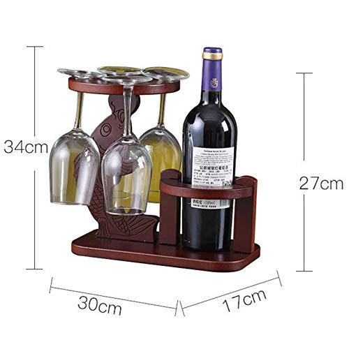 Soporte de Madera para Vino de Mesa para 1 Botella miniatura 2