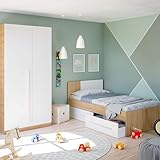 Si estás buscando un pack con pocos muebles además de sencillo y elegante para la habitación de tu hijo o hija, ahora puedes comprar este pack de muebles ideal para la estancia, Un diseño sencillo y acorde a cualquier otro mueble que quieras colocar en la habitación,
