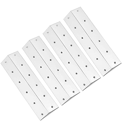 GriHero 41cm x 12.7CM BBQ Heat Plates, Outdoor Barbecue Flame Tamers for Outback BBQ Spare Parts, Blooma EM-84400SS, Kansas 4-burner, TCG4203, THG2205, THG2206, West Point 2-burner, 4 Pack